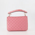 Handtaschen und schultertaschen Sac Rockstud Spike Valentino Garavani Rosa Femme