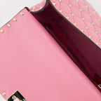 Handtaschen und schultertaschen Sac Rockstud Spike Valentino Garavani Rosa Femme