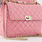 Handtaschen und schultertaschen Sac Rockstud Spike Valentino Garavani Rosa Femme