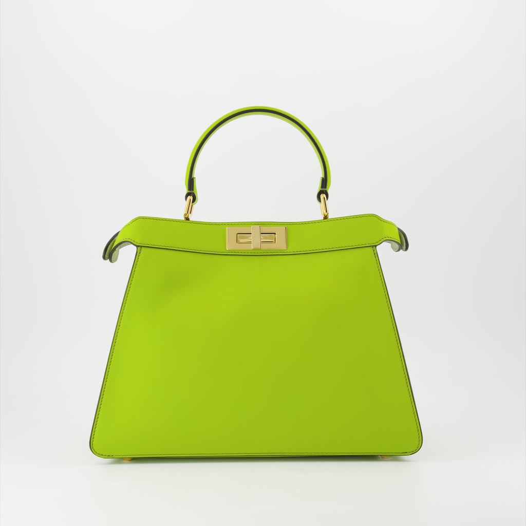 핸드백 및 숄더백 Sac Peekaboo ISeeU Fendi 녹색 Femme