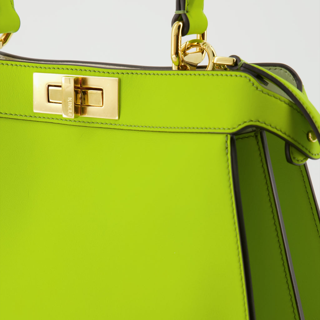 핸드백 및 숄더백 Sac Peekaboo ISeeU Fendi 녹색 Femme