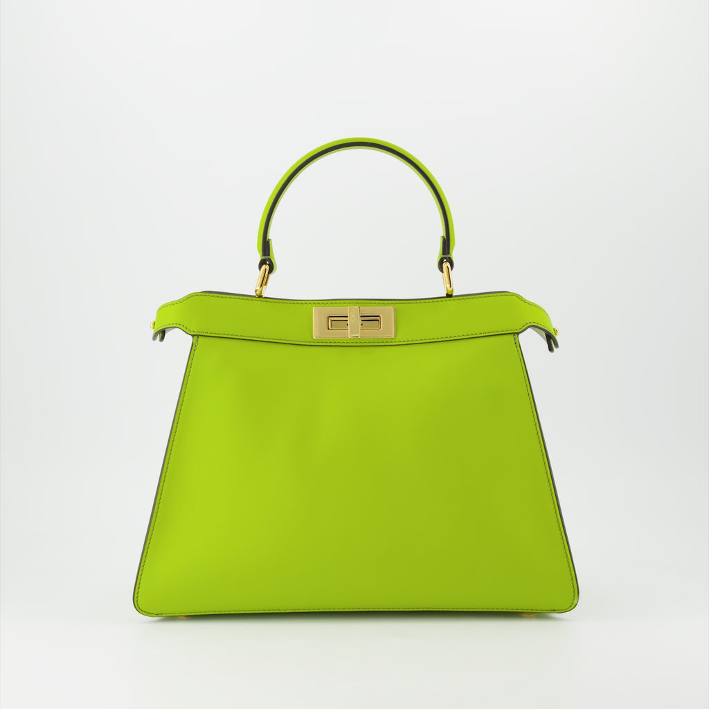 핸드백 및 숄더백 Sac Peekaboo ISeeU Fendi 녹색 Femme
