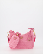 Sacs bandoulière Sac Ré-Edition en raphia Prada Rose Femme