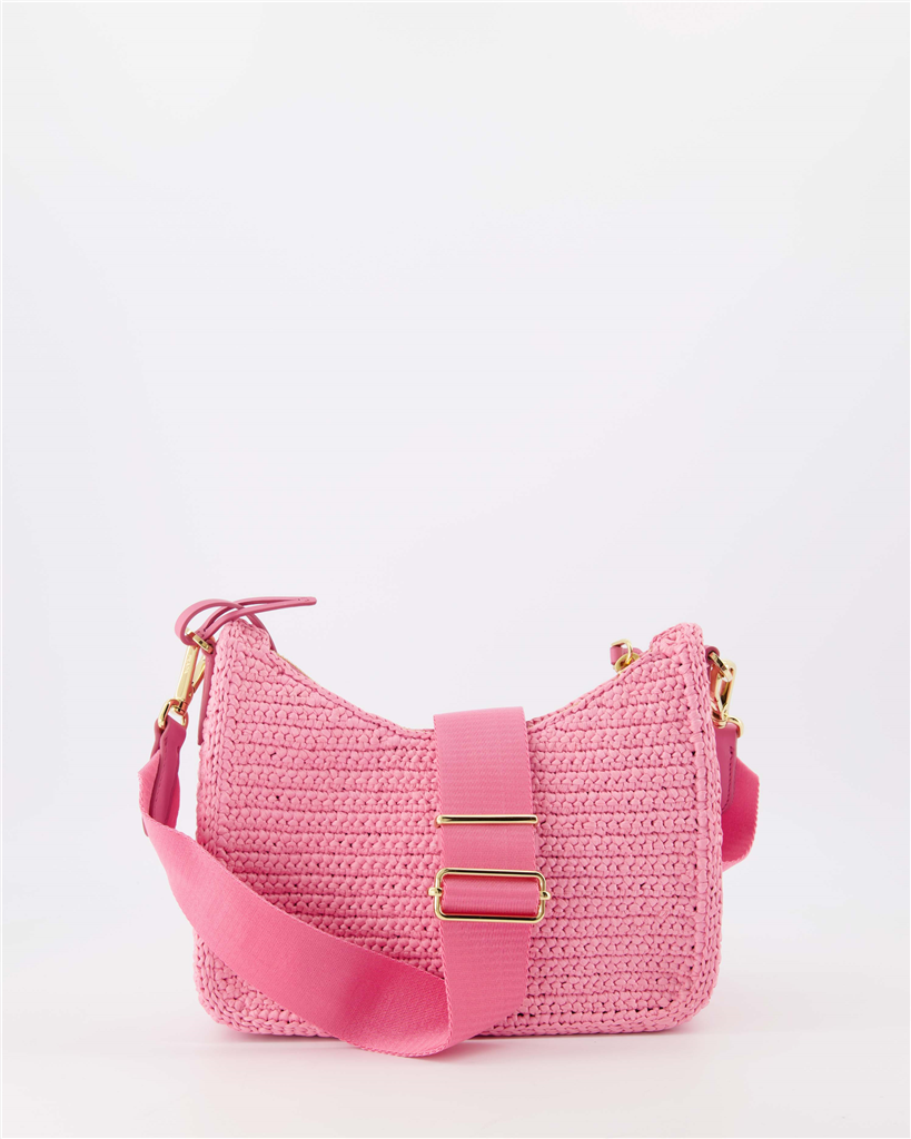 Sacs bandoulière Sac Ré-Edition en raphia Prada Rose Femme