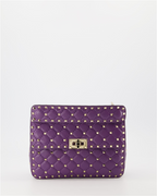 Borse a tracolla Sac Rockstud Violet Valentino Garavani Viola Femme