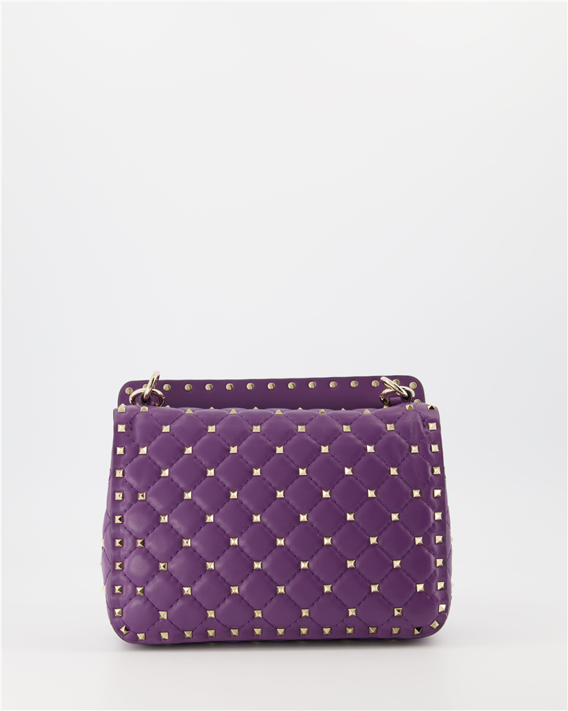 Borse a tracolla Sac Rockstud Violet Valentino Garavani Viola Femme