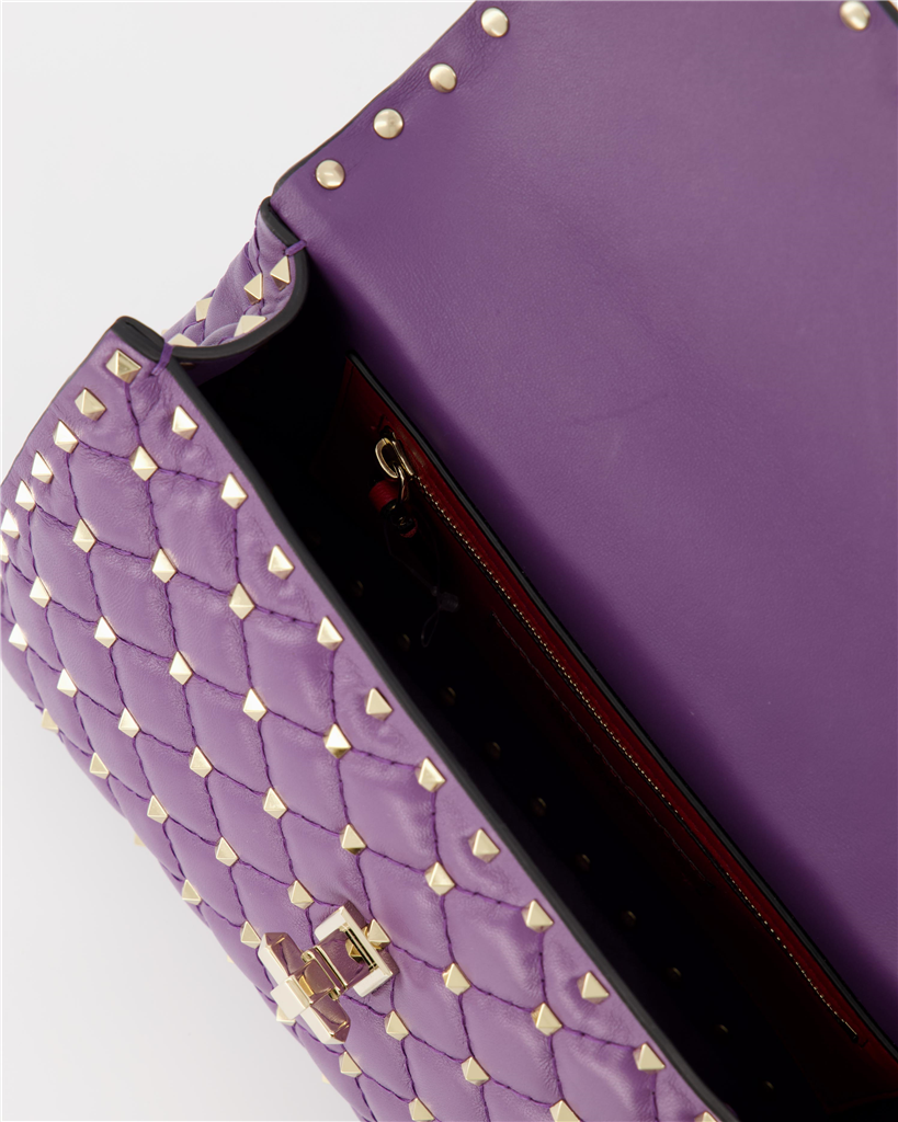 Borse a tracolla Sac Rockstud Violet Valentino Garavani Viola Femme