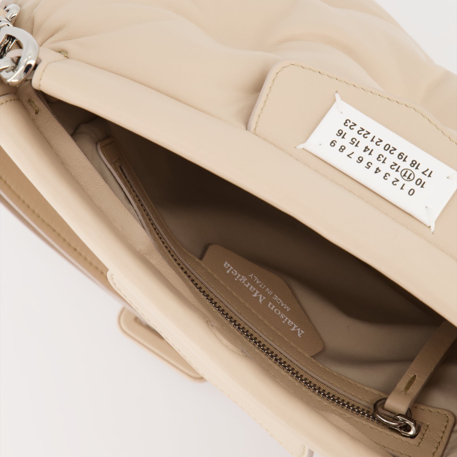 Sacs bandoulière Sac Glam Slam Maison Margiela Beige Femme