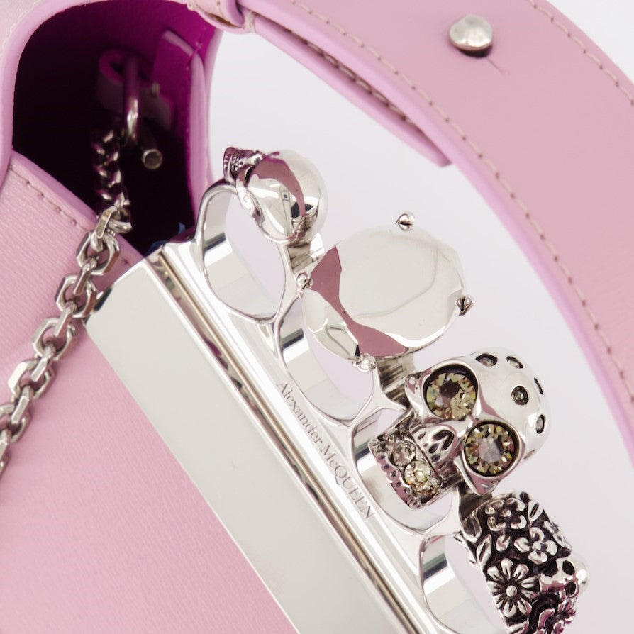 Bolsas de mão e de ombro Sac The Jewelled Hobo Alexander McQueen Rosa Femme
