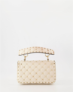 Handtaschen und schultertaschen Sac Spike Valentino Garavani Beige Femme
