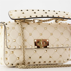 Handtaschen und schultertaschen Sac Spike Valentino Garavani Beige Femme