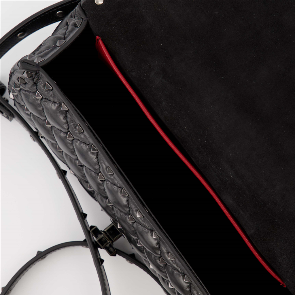 Handtaschen und schultertaschen Sac Spike Valentino Garavani Schwarz Femme