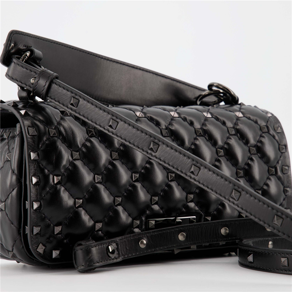Handtaschen und schultertaschen Sac Spike Valentino Garavani Schwarz Femme