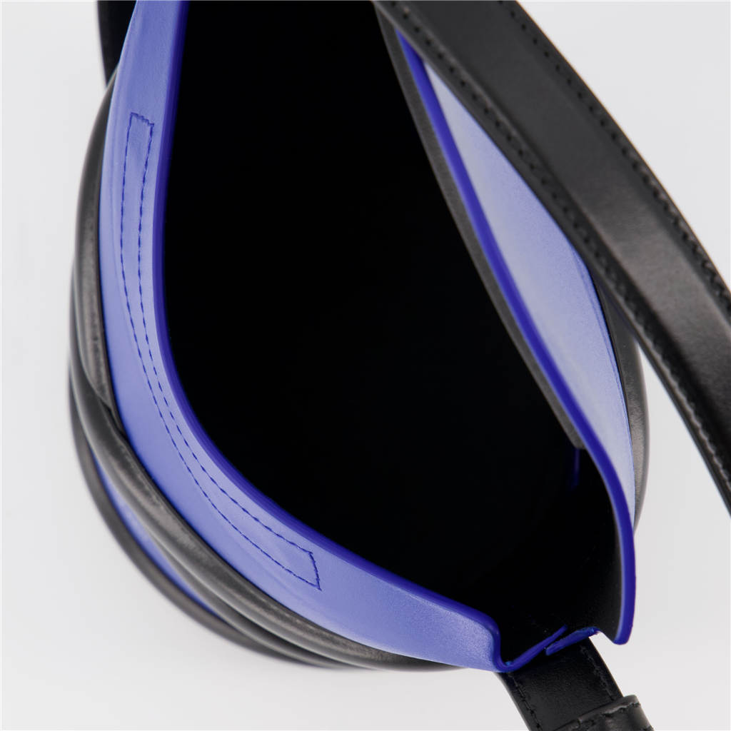 Sacs seau Sac The Curve Alexander McQueen Bleu Femme