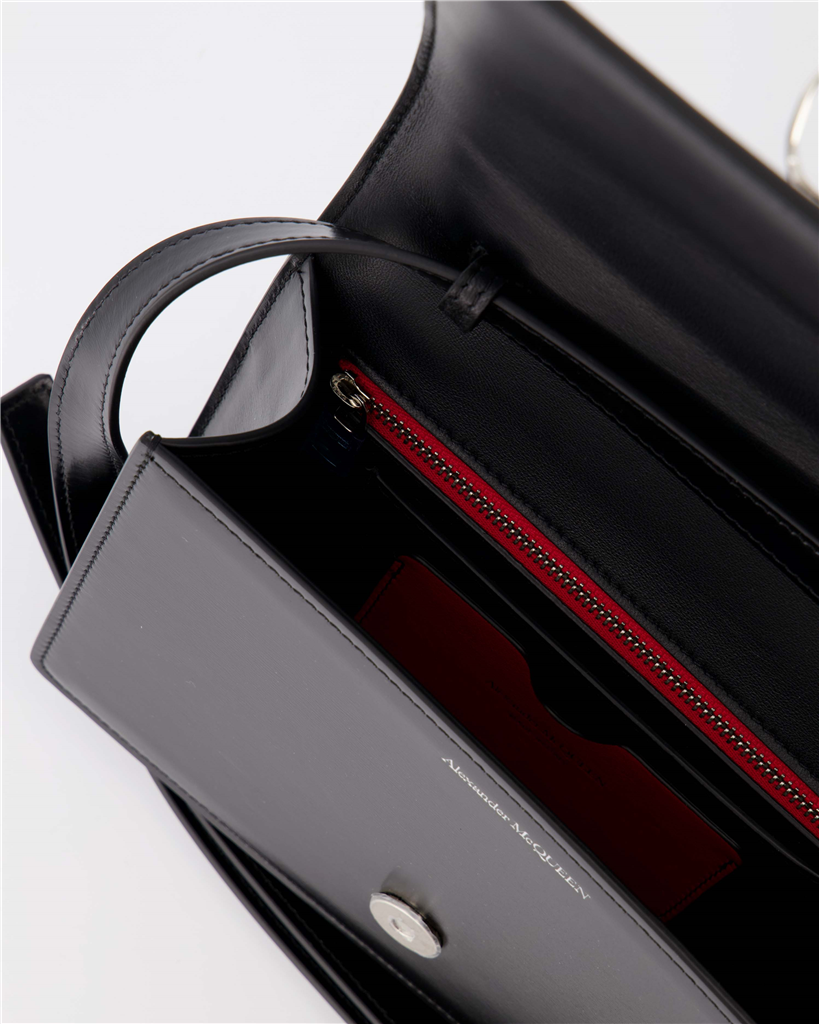 Bolsos bandolera Sac The Four Ring Alexander McQueen Negro Femme