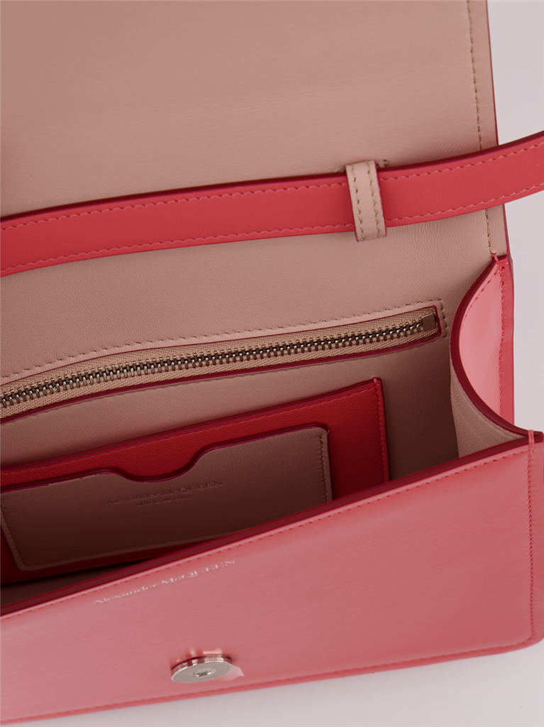 Bolsas de mão e de ombro Sac The Four Ring Rose Alexander McQueen Rosa Femme