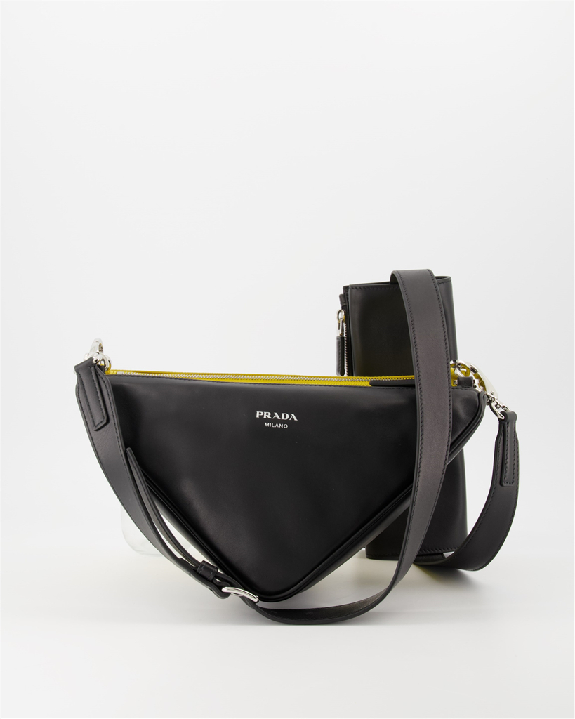 크로스백 Sacoche double Prada 검은색 Homme