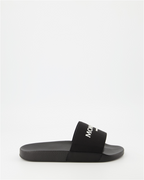 Sapatos sociais Sandales à logo Moncler Preto Homme