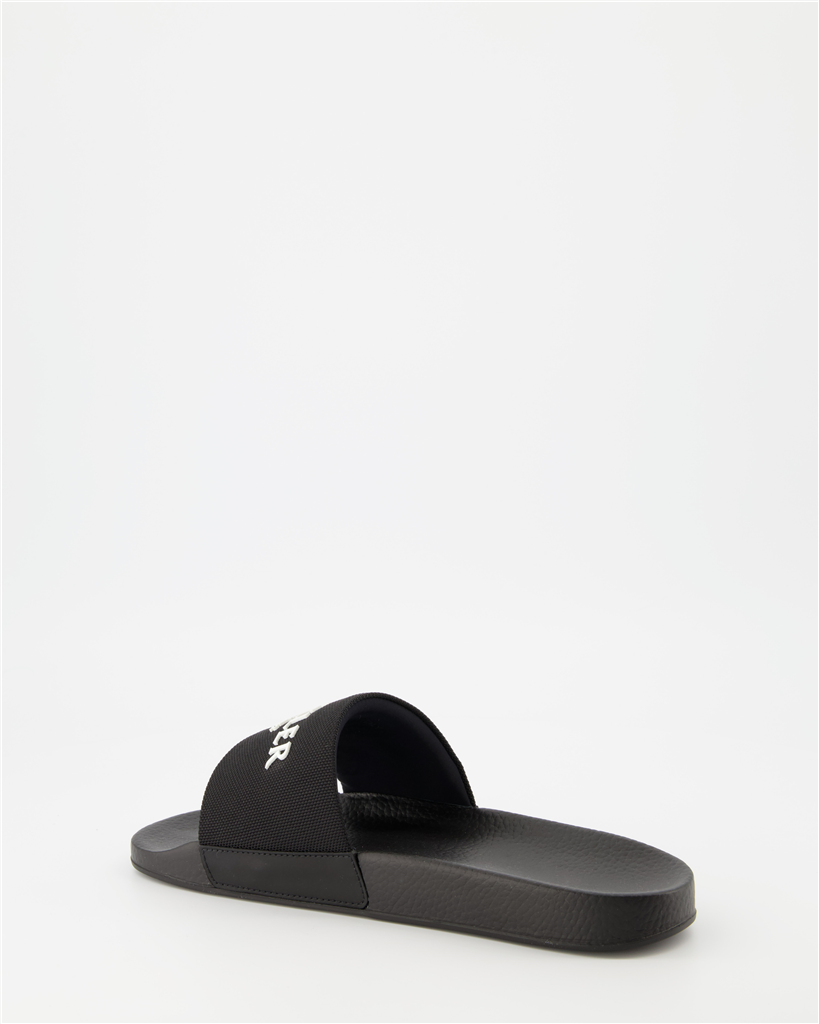 Sapatos sociais Sandales à logo Moncler Preto Homme
