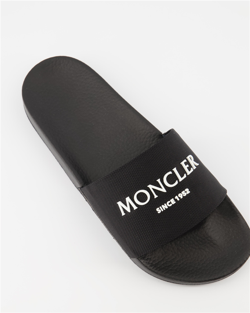 Sapatos sociais Sandales à logo Moncler Preto Homme