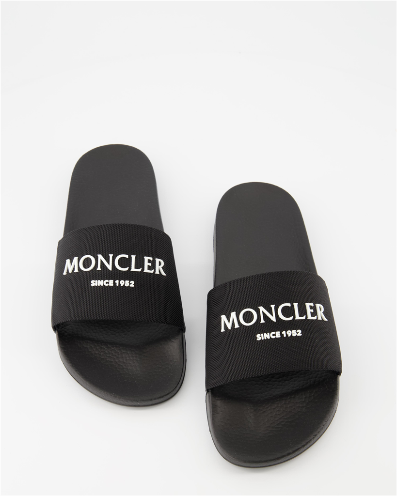 Sapatos sociais Sandales à logo Moncler Preto Homme