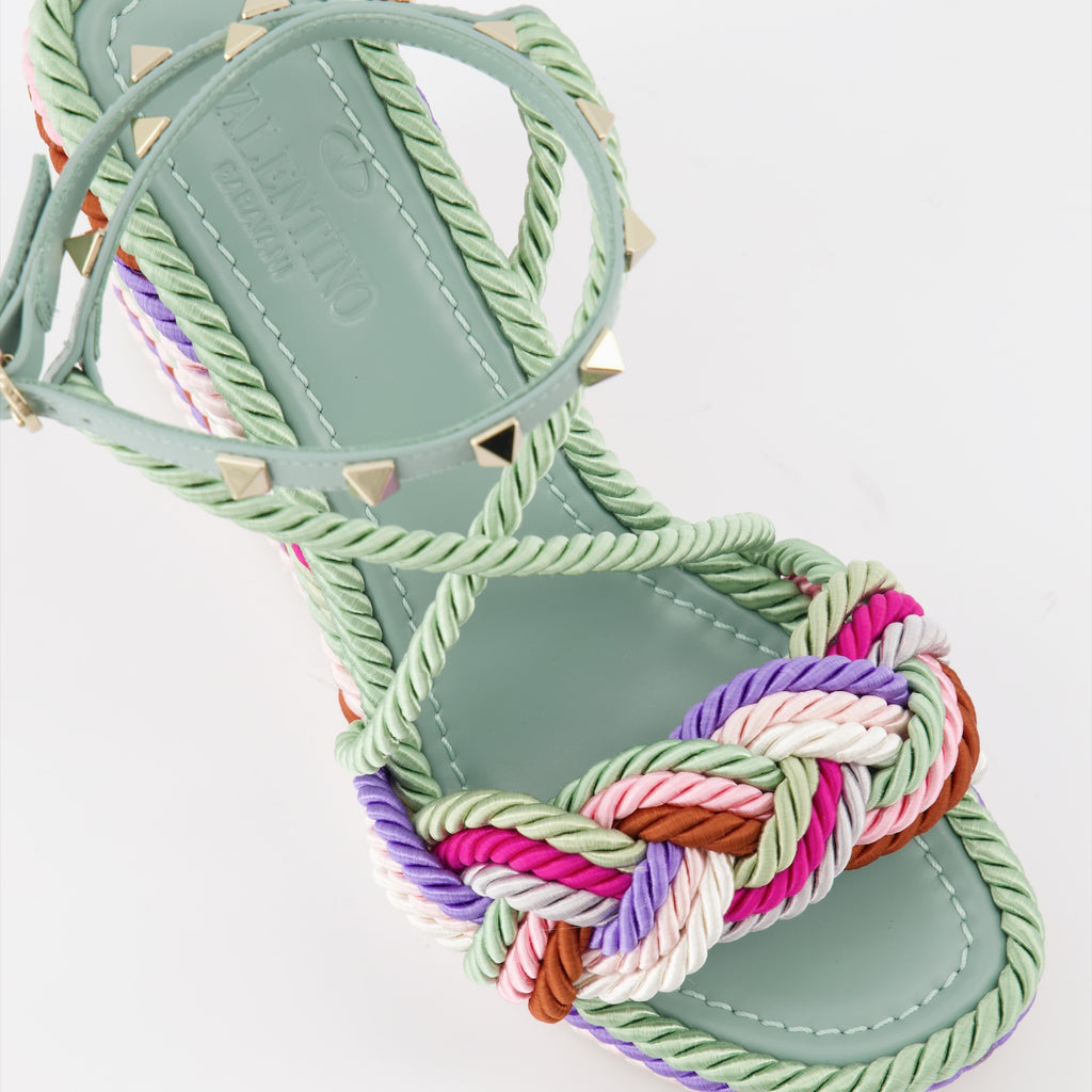 Zeppe Sandales Colour Block Valentino Garavani Multicolore Femme