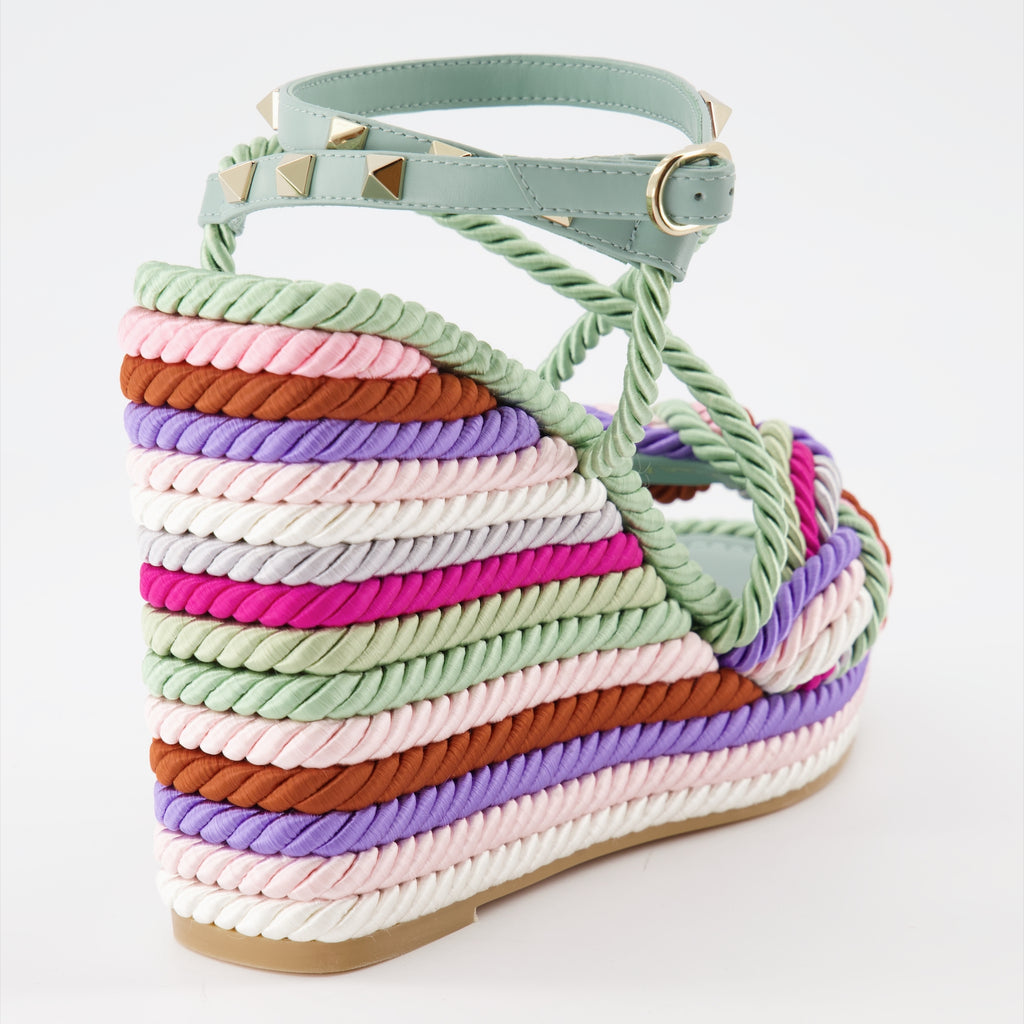 Zeppe Sandales Colour Block Valentino Garavani Multicolore Femme