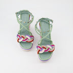 Zeppe Sandales Colour Block Valentino Garavani Multicolore Femme