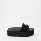 오픈 슈즈 Sandales Medusa 95 Versace 검은색 Femme