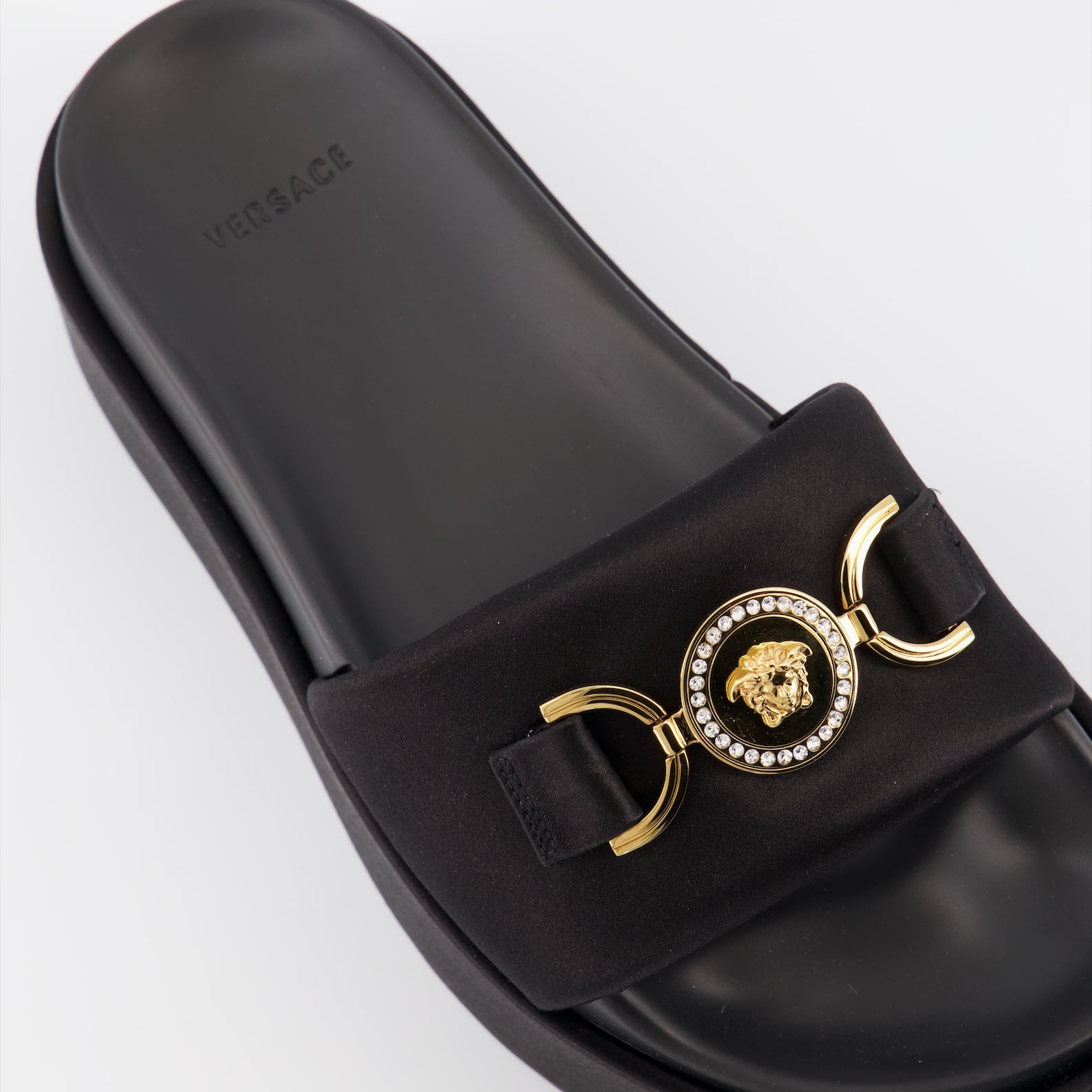 오픈 슈즈 Sandales Medusa 95 Versace 검은색 Femme