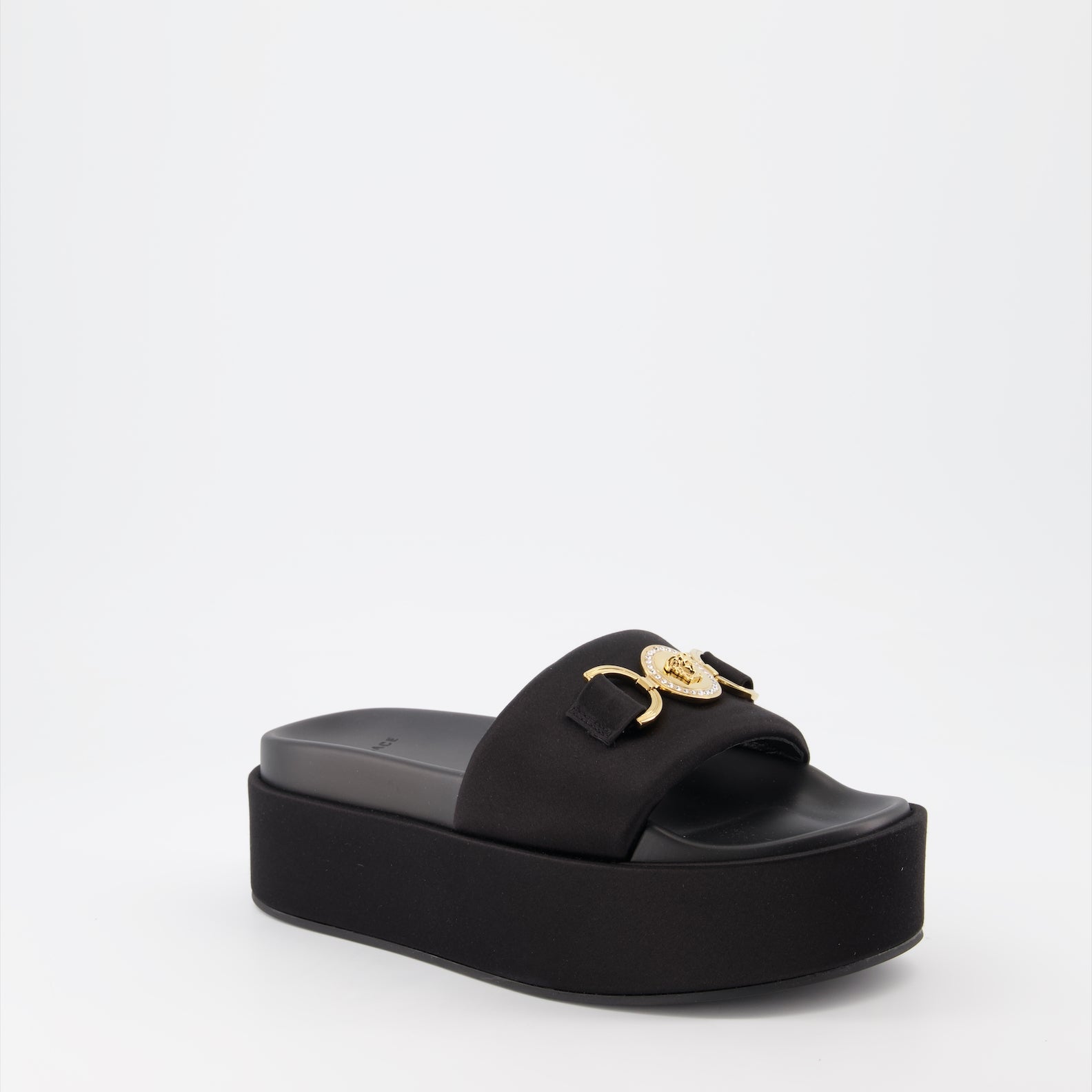 오픈 슈즈 Sandales Medusa 95 Versace 검은색 Femme