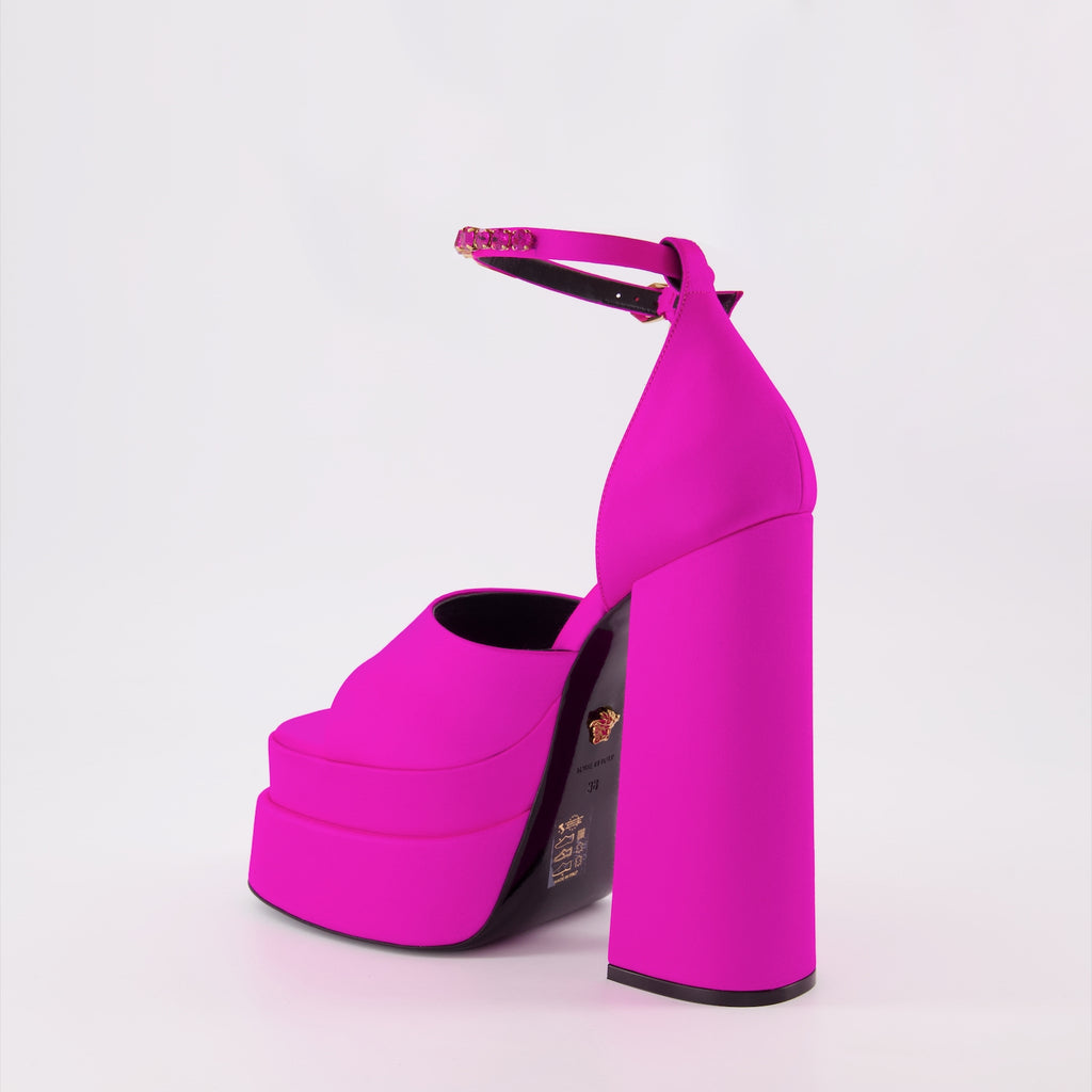 Offene schuhe Sandales Medusa Aevitas Versace Rosa Femme