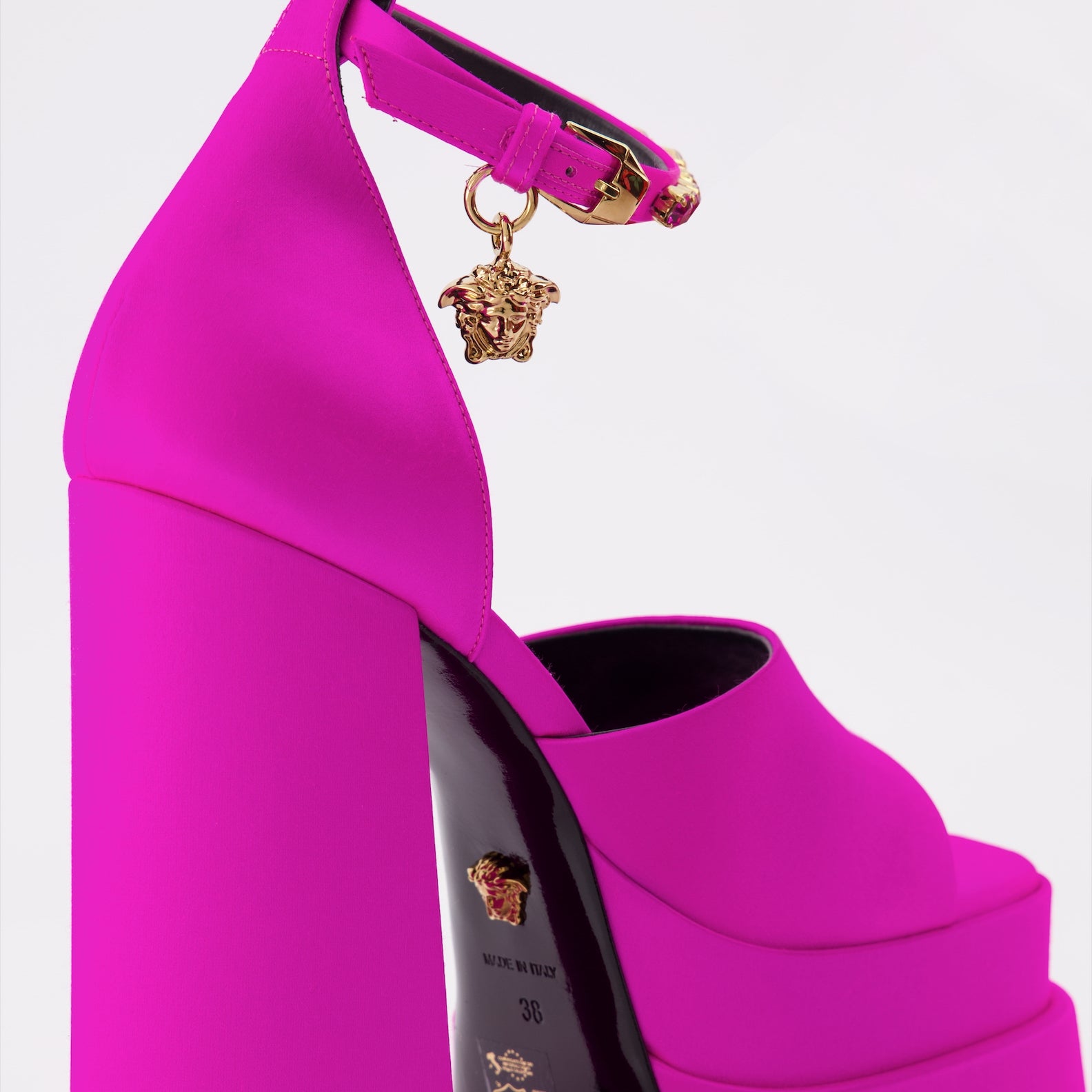 Offene schuhe Sandales Medusa Aevitas Versace Rosa Femme