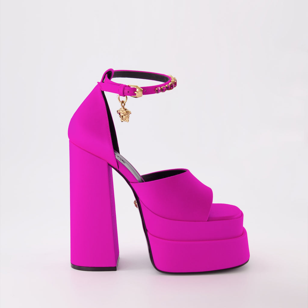 Offene schuhe Sandales Medusa Aevitas Versace Rosa Femme