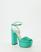 Offene schuhe Sandales à plateforme Prada Grün Femme