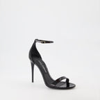 Chaussures ouvertes Sandales à talon Dolce & Gabbana Noir Femme