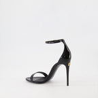 Chaussures ouvertes Sandales à talon Dolce & Gabbana Noir Femme