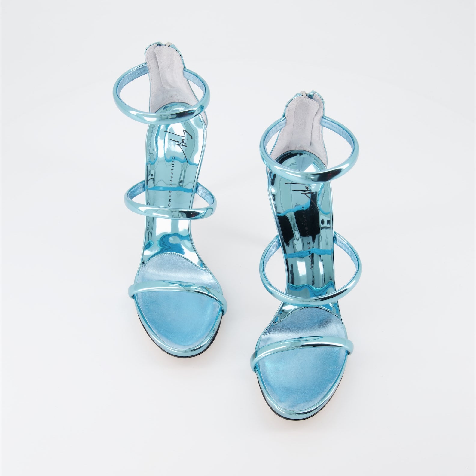 오픈 슈즈 Sandales Harmony Giuseppe Zanotti 파란색 Femme