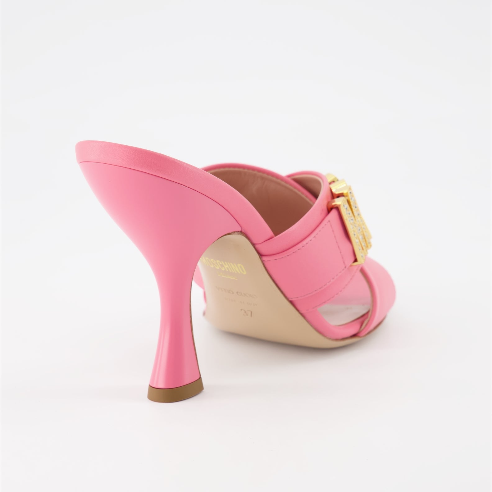 Scarpe aperte Sandales à talons Jewel Logo Moschino Rosa Femme