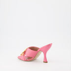 Scarpe aperte Sandales à talons Jewel Logo Moschino Rosa Femme