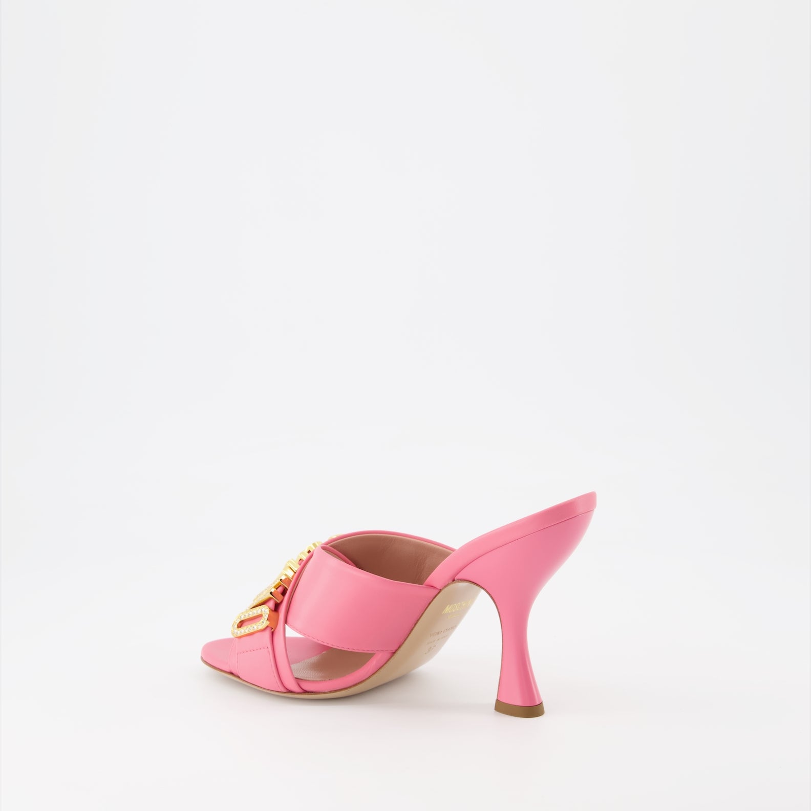 Scarpe aperte Sandales à talons Jewel Logo Moschino Rosa Femme