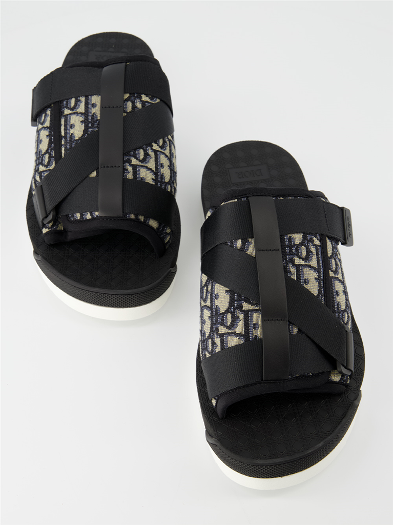 Scarpe aperte Sandales Alpha Dior Nero Homme
