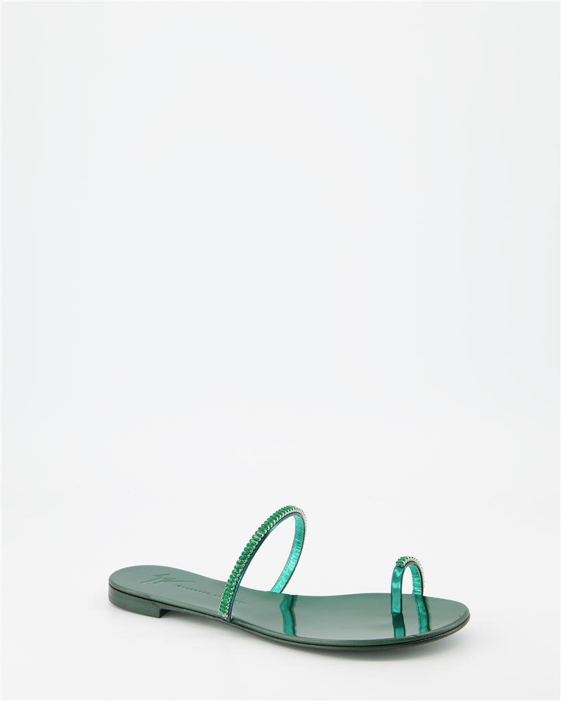 Chaussures ouvertes Sandales Colorful Giuseppe Zanotti Vert Femme