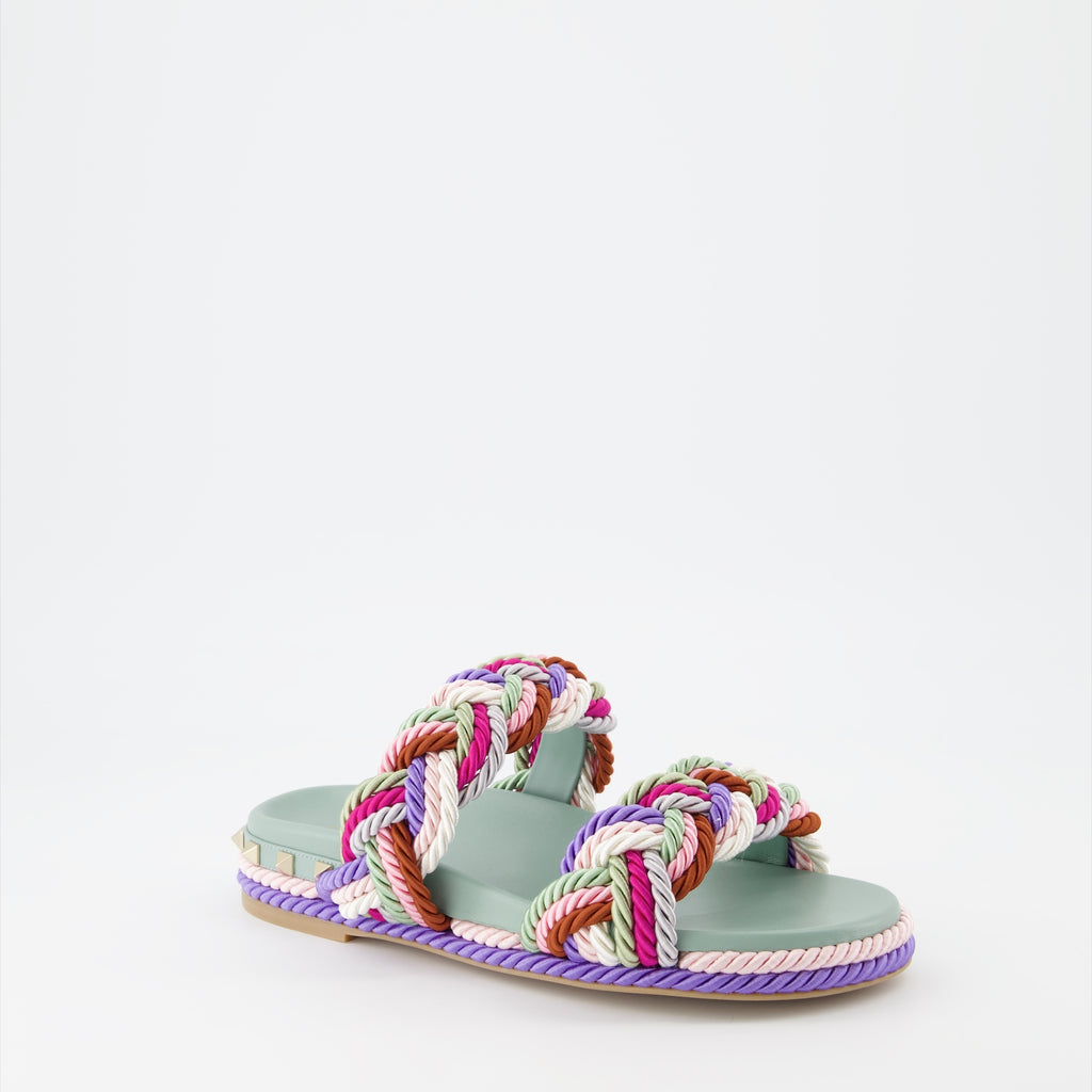 Scarpe aperte Sandales Colour Block Valentino Garavani Multicolore Femme