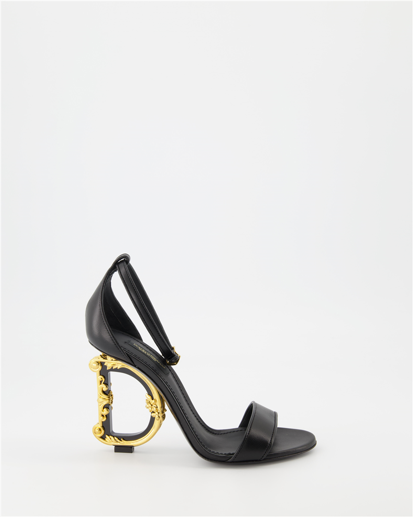 하이힐 Sandales DG Baroque Dolce & Gabbana 검은색 Femme
