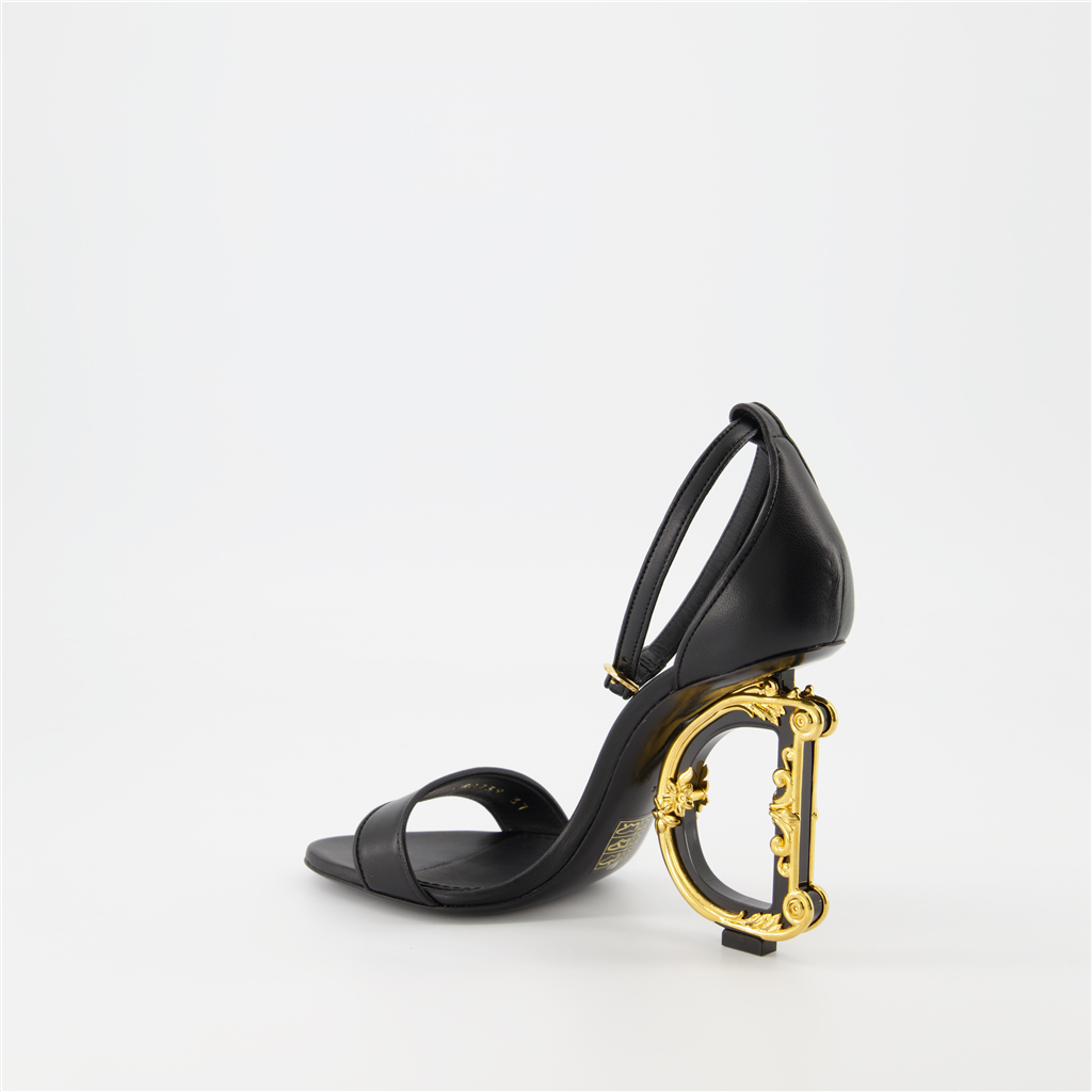 하이힐 Sandales DG Baroque Dolce & Gabbana 검은색 Femme