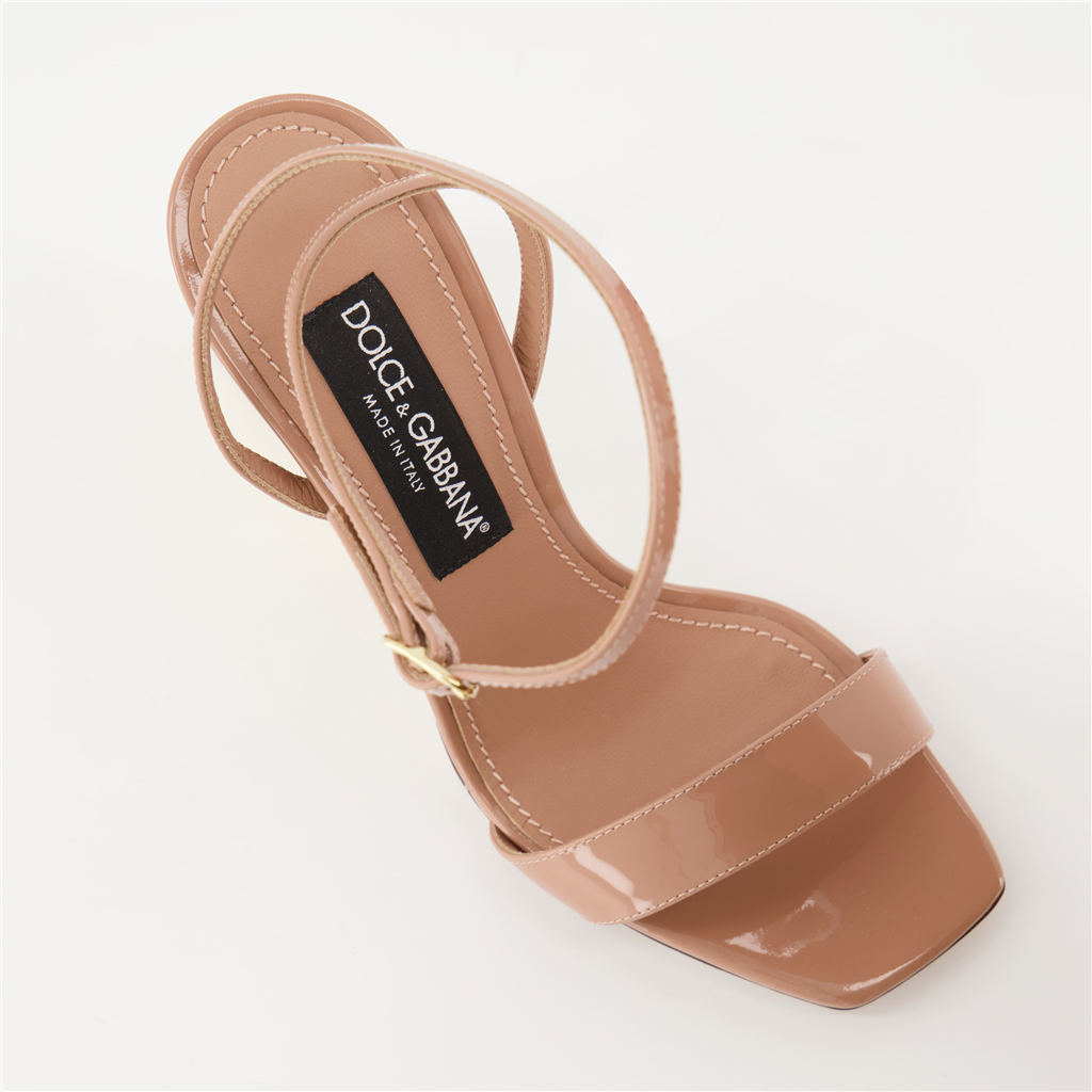 Zapatos de tacón Sandales DG Pop Dolce & Gabbana Beige Femme