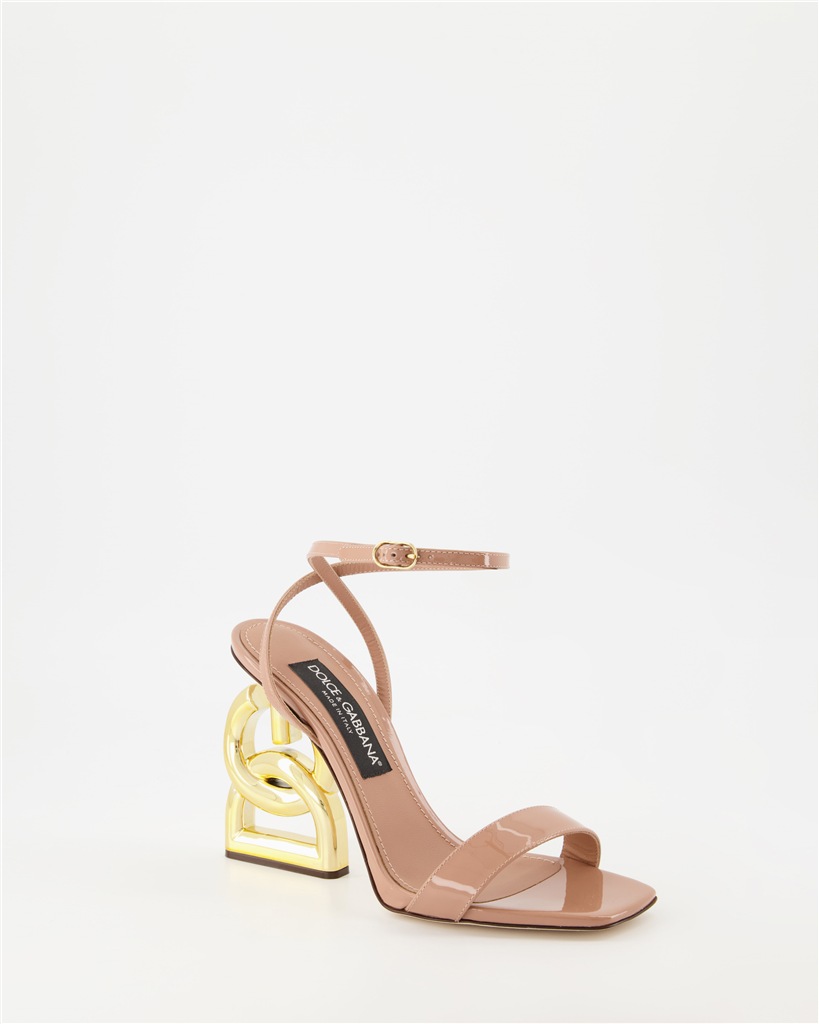 Zapatos de tacón Sandales DG Pop Dolce & Gabbana Beige Femme