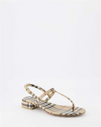 Zapatos abiertos Sandales Emily Burberry Beige Femme
