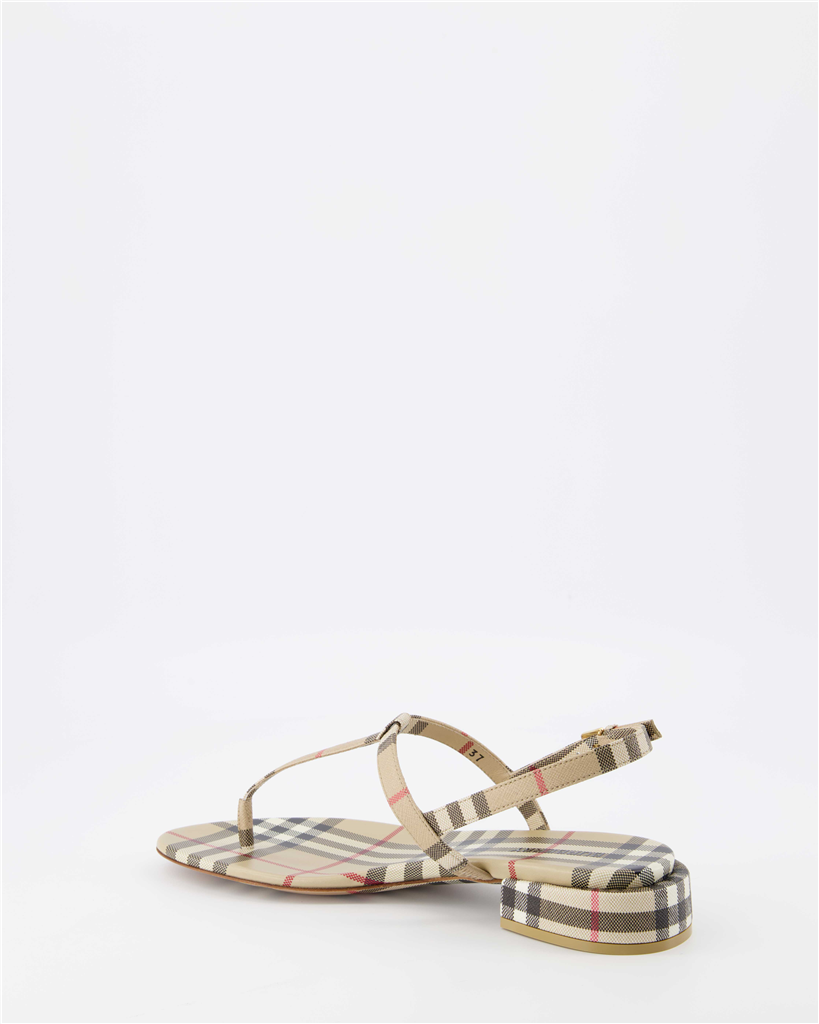 Zapatos abiertos Sandales Emily Burberry Beige Femme